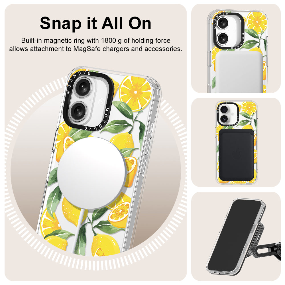 Lemon Phone Case - iPhone 16 Plus Case - MOSNOVO