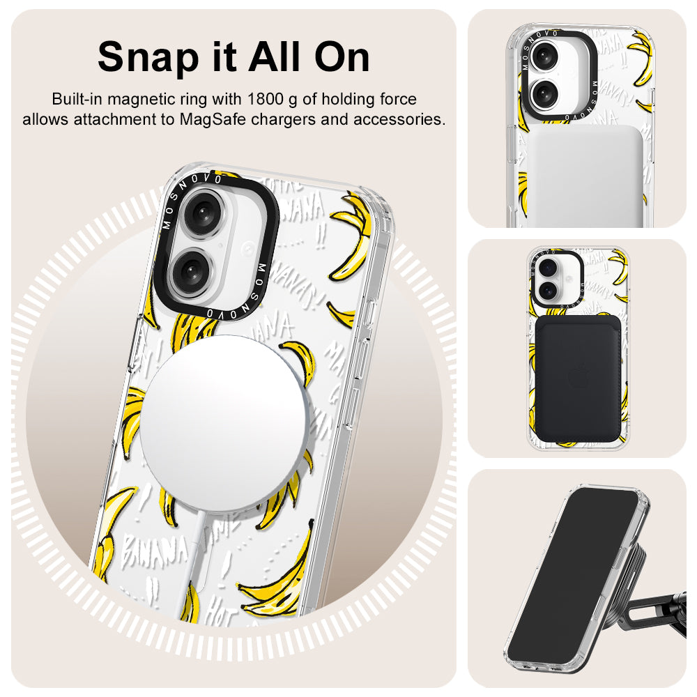 Banana Banana Phone Case - iPhone 16 Plus Case - MOSNOVO