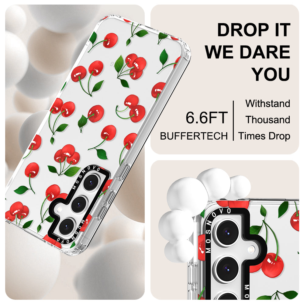 Poppy Cherry Phone Case - Samsung Galaxy S24 FE Case - MOSNOVO