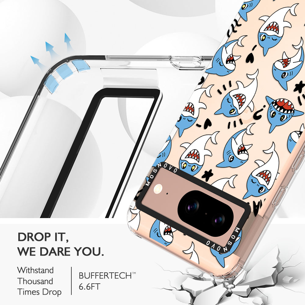 Cute Sharks Phone Case - Google Pixel 8 Case