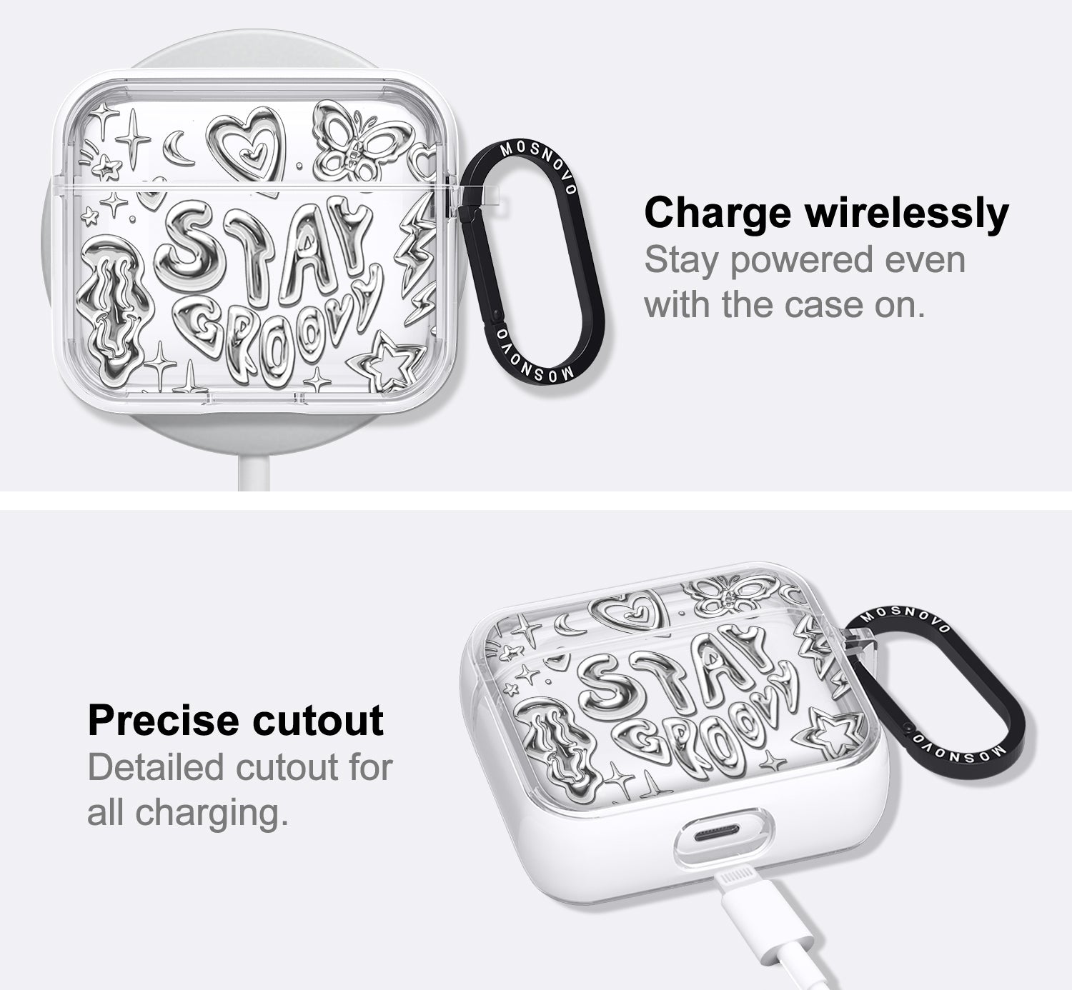 Silver Chrome Art (Flat Print) AirPods 3 Case (3rd Generation)