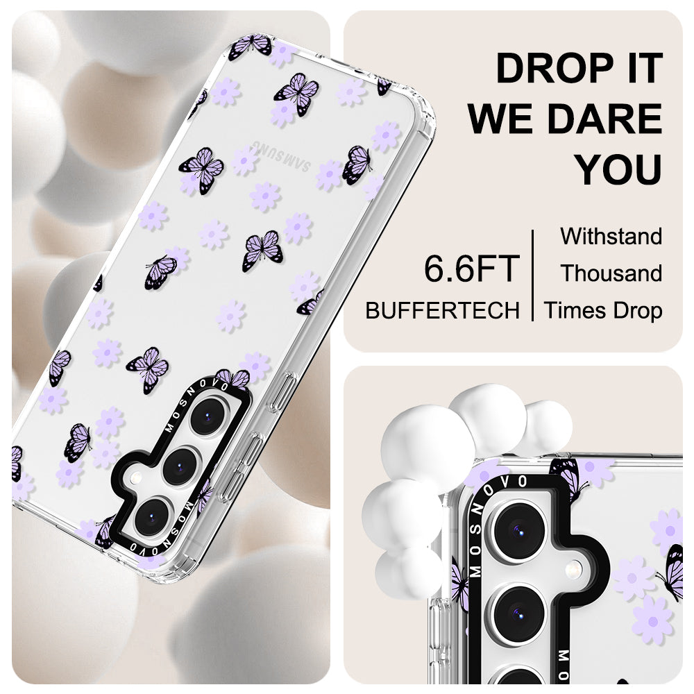 Lilac Butterfly Phone Case - Samsung Galaxy S24 FE Case