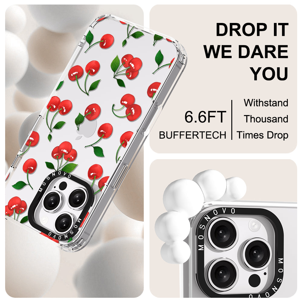 Poppy Cherry Phone Case - iPhone 16 Pro Max Case - MOSNOVO