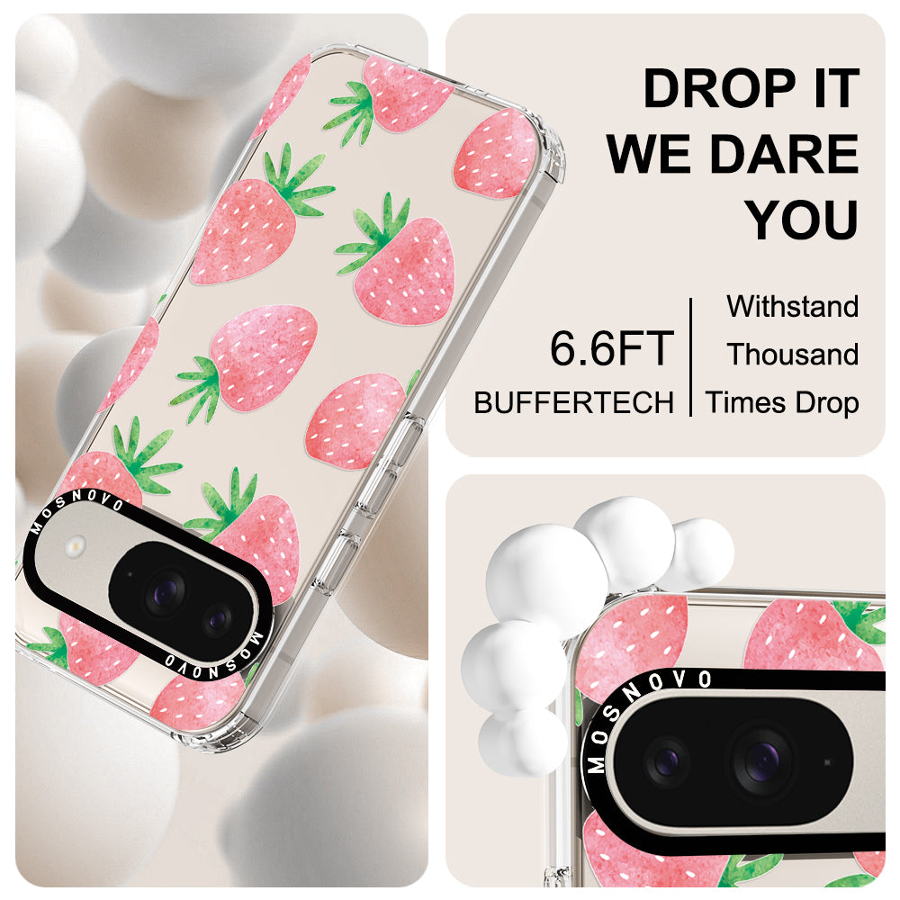 Pastel Strawberry Phone Case - Google Pixel 9 Case