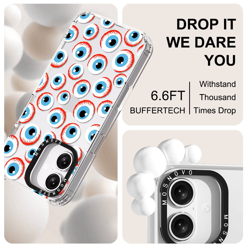 Scary Eyeball Phone Case - iPhone 16 Plus Case - MOSNOVO