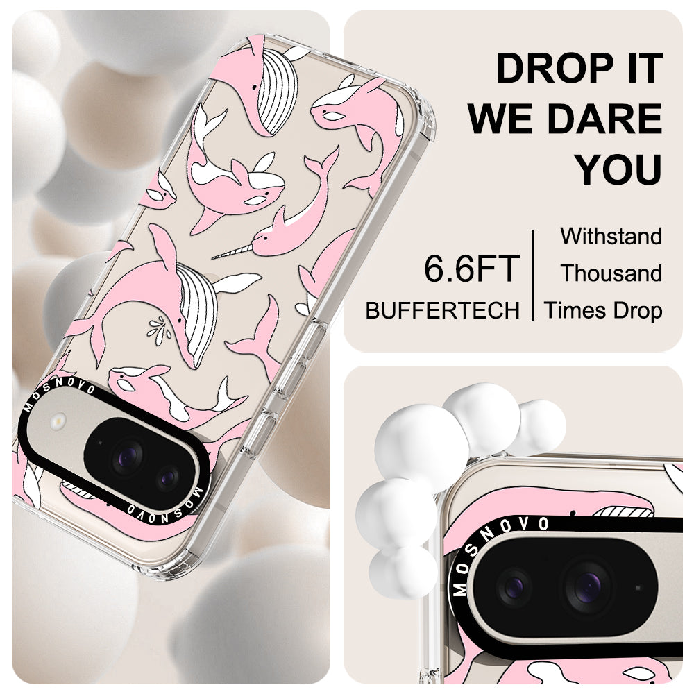 Pink Whales Phone Case - Google Pixel 9 Case