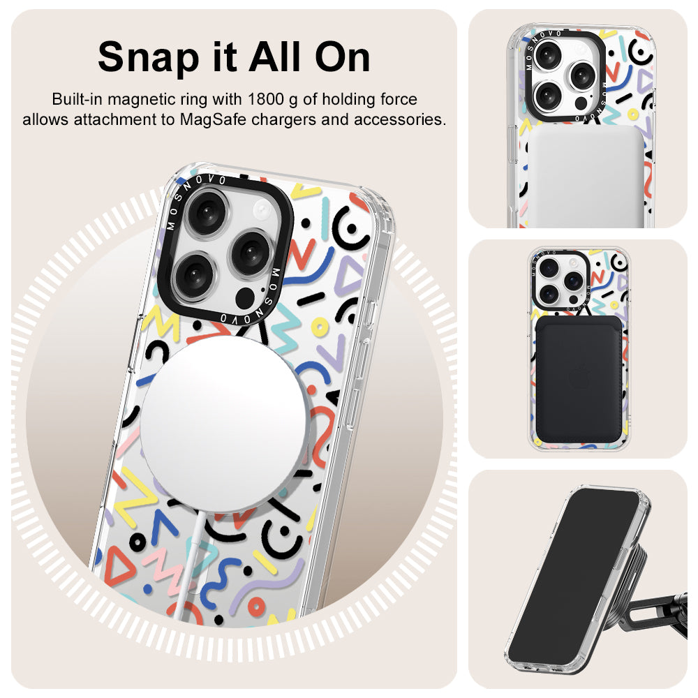 Doodle Art Phone Case - iPhone 16 Pro Case - MOSNOVO