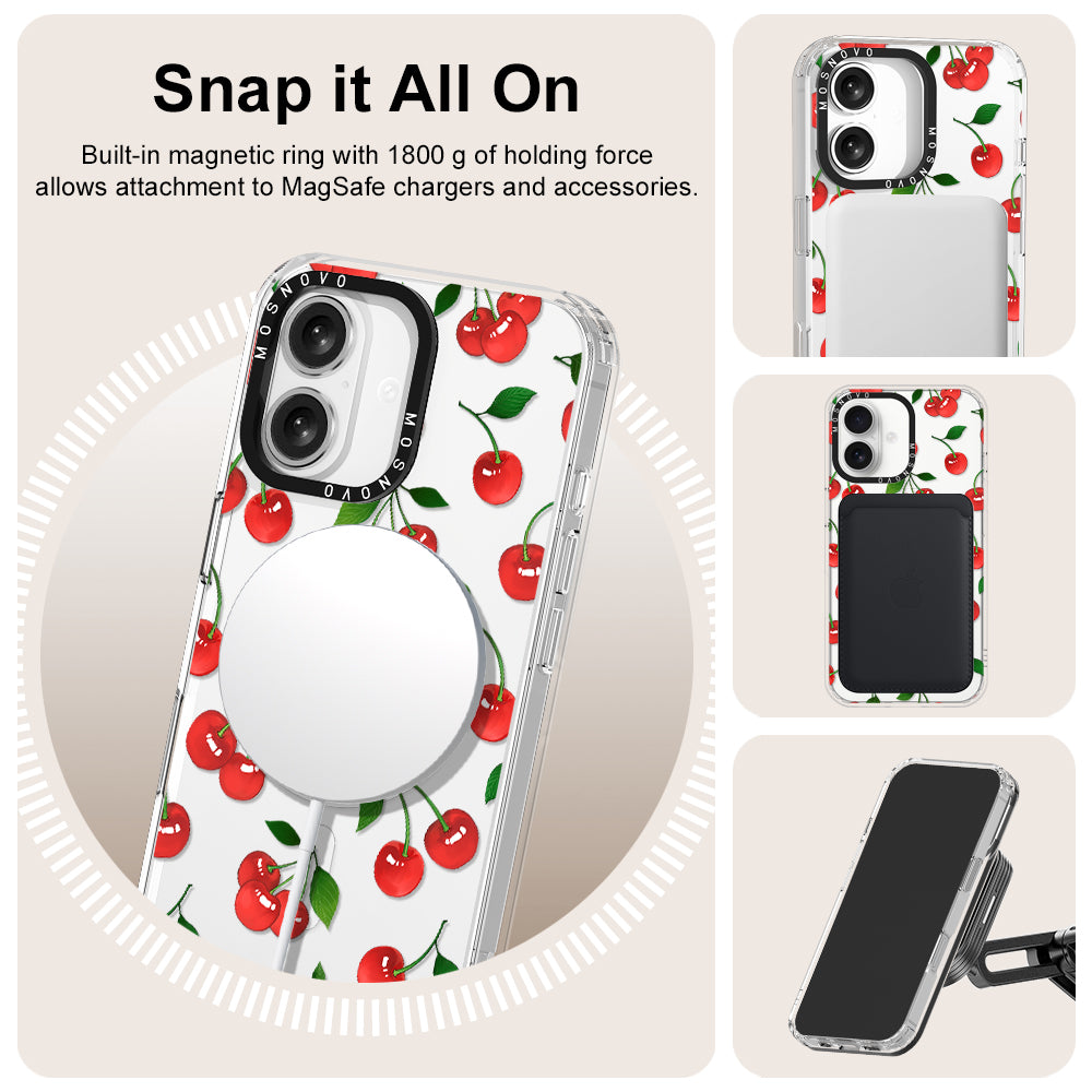 Poppy Cherry Phone Case - iPhone 16 Plus Case - MOSNOVO