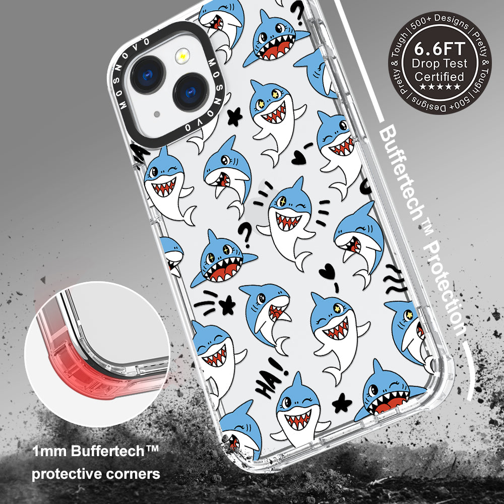 Cute Sharks Phone Case - iPhone 13 Mini Case