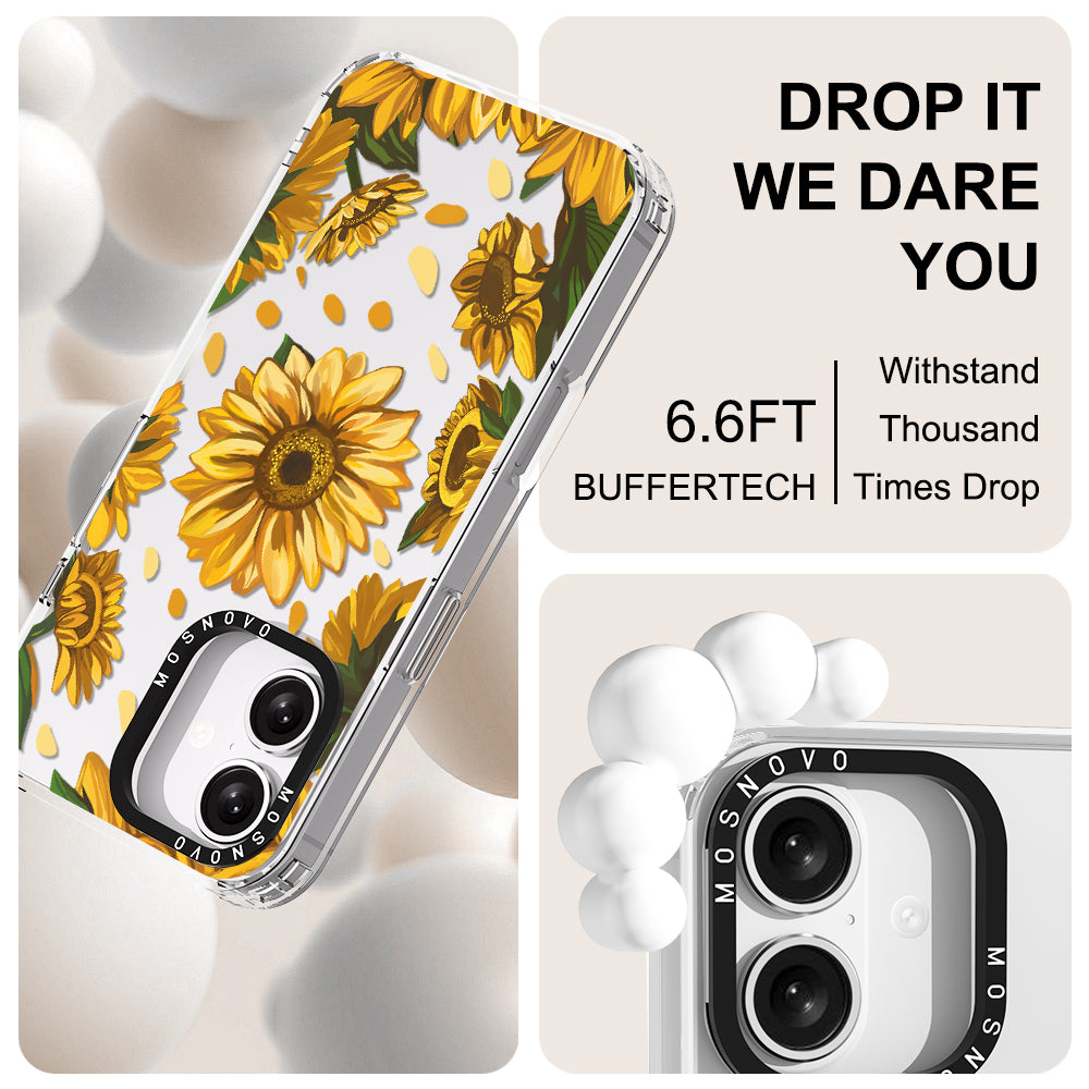 Sunflower Garden Phone Case - iPhone 16 Plus Case - MOSNOVO