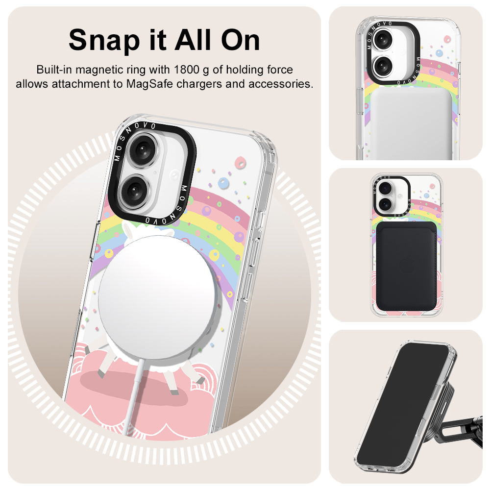 Rainbow Alpaca Phone Case - iPhone 16 Case - MOSNOVO