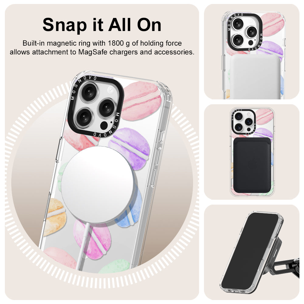 Pastel Macaron Phone Case - iPhone 16 Pro Max Case - MOSNOVO