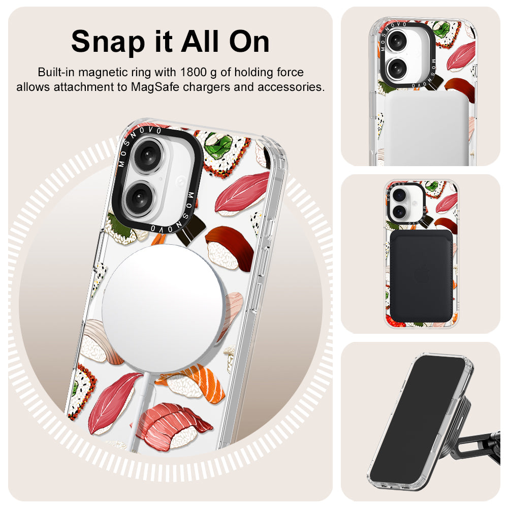 Mixed Sushi Phone Case - iPhone 16 Case - MOSNOVO