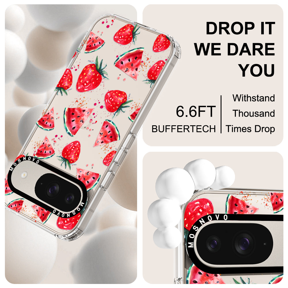 Watermelon and Strawberry Phone Case - Google Pixel 9 Case