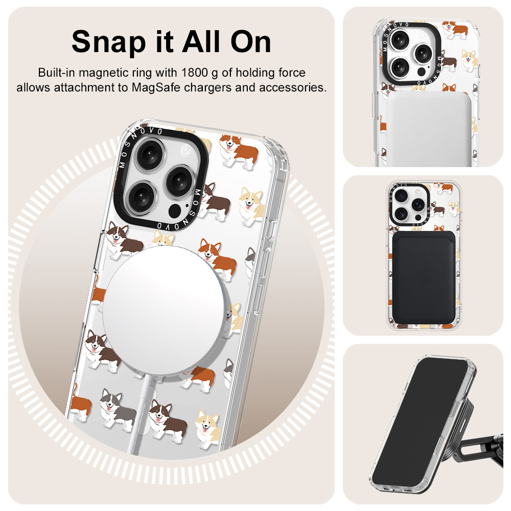 Cute Corgi Phone Case - iPhone 16 Pro Max Case - MOSNOVO