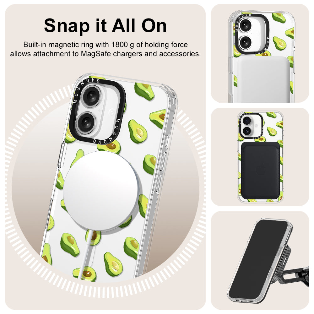 Fleshy Avocado Phone Case - iPhone 16 Plus Case - MOSNOVO