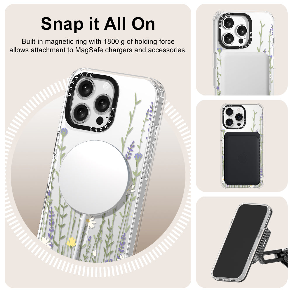 Wild Meadow Floral Phone Case - iPhone 16 Pro Max Case - MOSNOVO