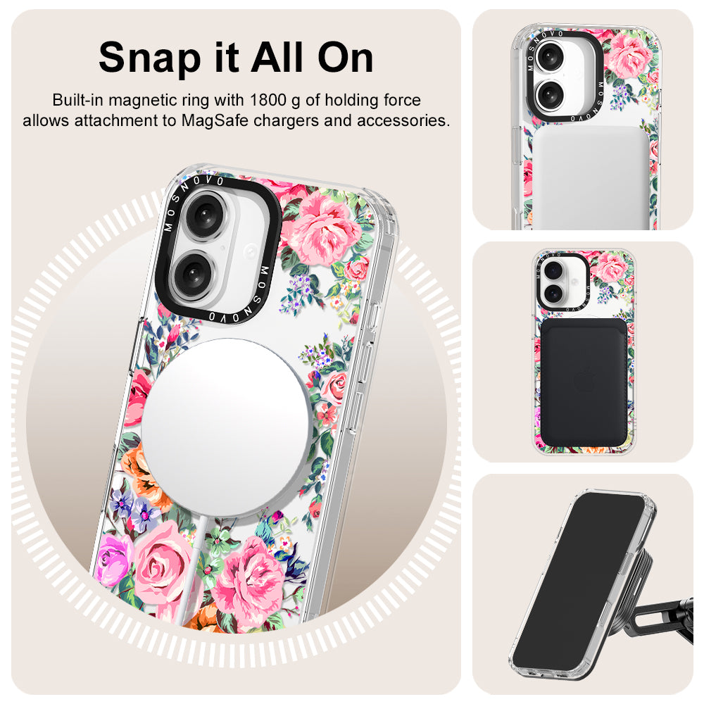 Flower Garden Phone Case - iPhone 16 Case - MOSNOVO