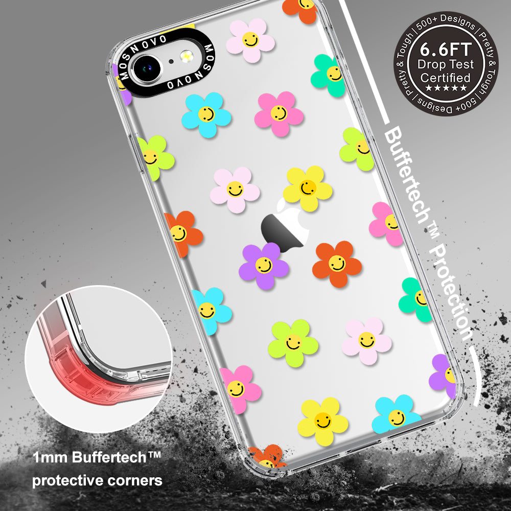 Smile Floral Phone Case - iPhone SE 2022 Case