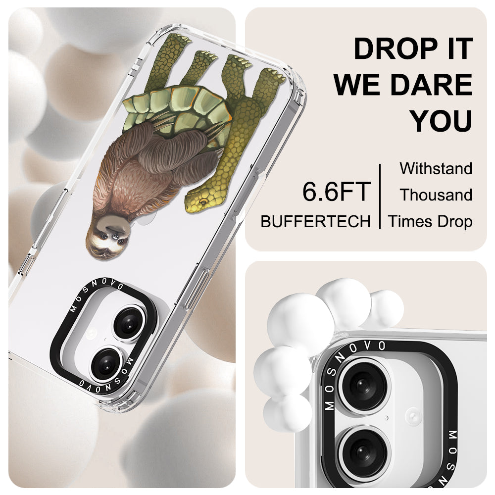 Sloth Turtle Phone Case - iPhone 16 Case - MOSNOVO