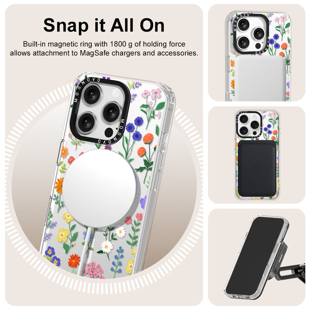 Botanical Floral Phone Case - iPhone 16 Pro Case - MOSNOVO