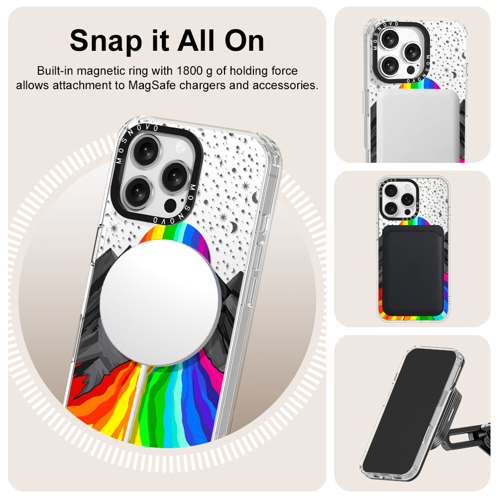 Rainbow Landscape Phone Case - iPhone 16 Pro Max Case - MOSNOVO