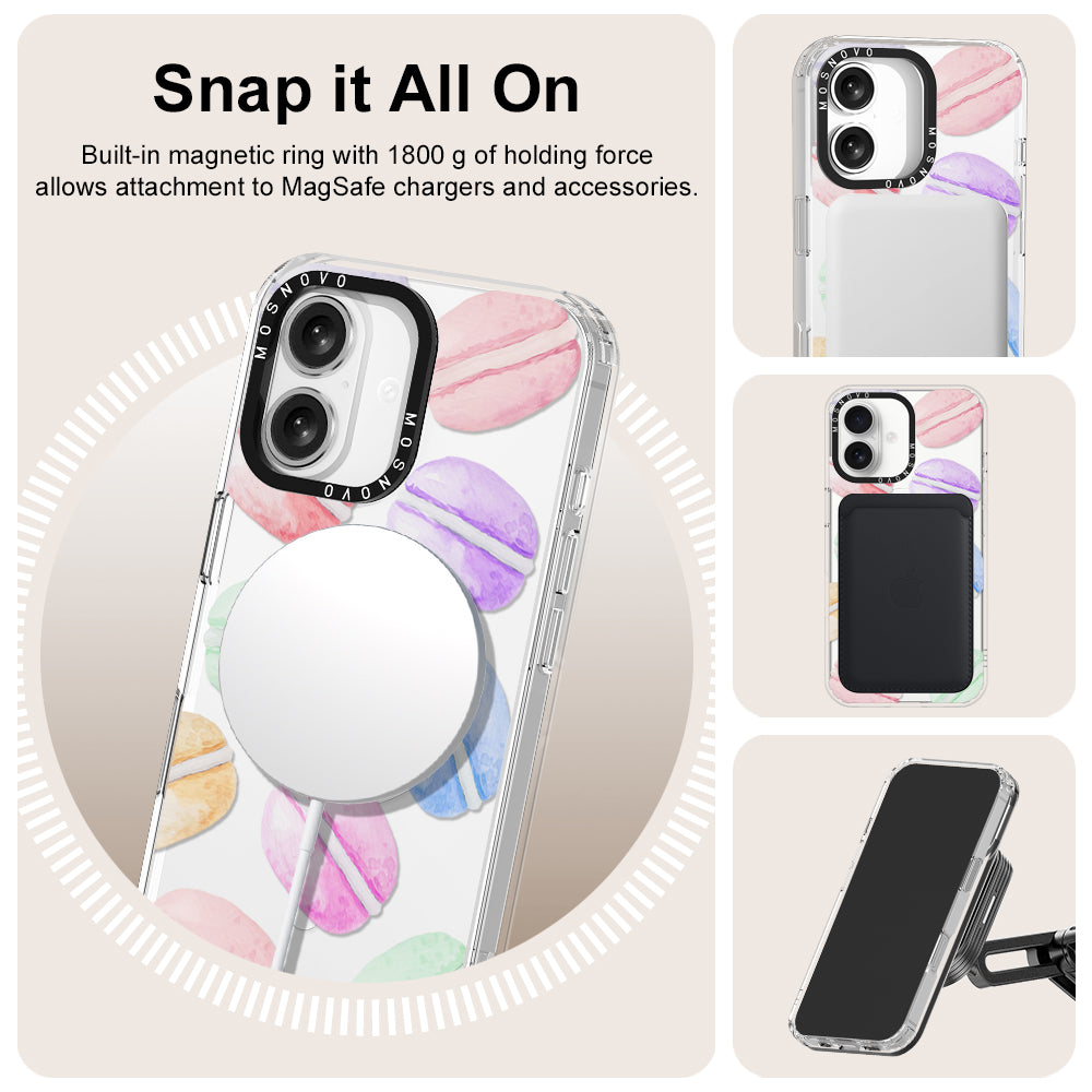 Pastel Macaron Phone Case - iPhone 16 Case - MOSNOVO