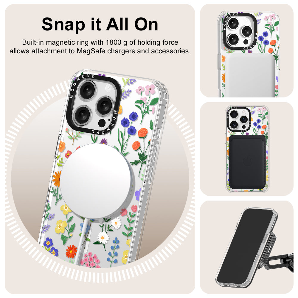 Botanical Floral Phone Case - iPhone 16 Pro Max Case - MOSNOVO