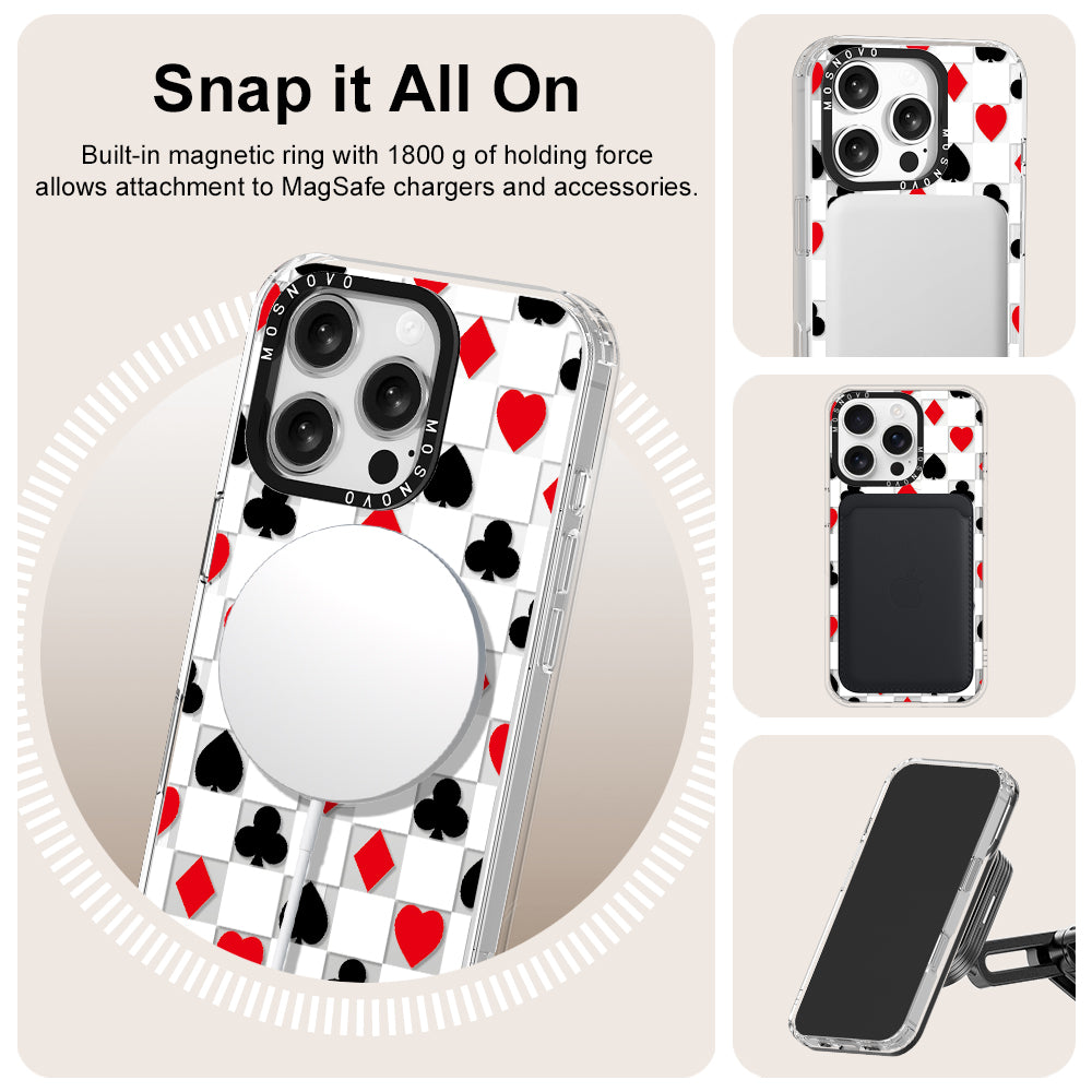 Checker Poker Phone Case - iPhone 16 Pro Case - MOSNOVO