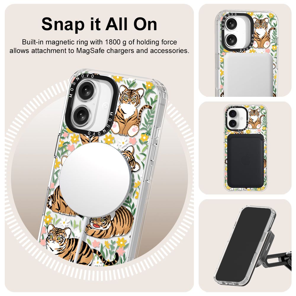 Cute Tiger Phone Case - iPhone 16 Plus Case - MOSNOVO