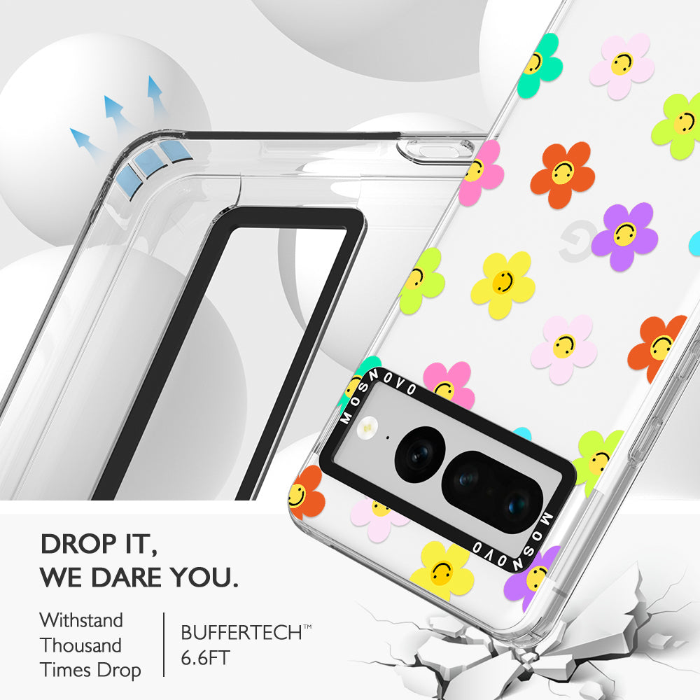 Smile Floral Phone Case - Google Pixel 7 Pro Case