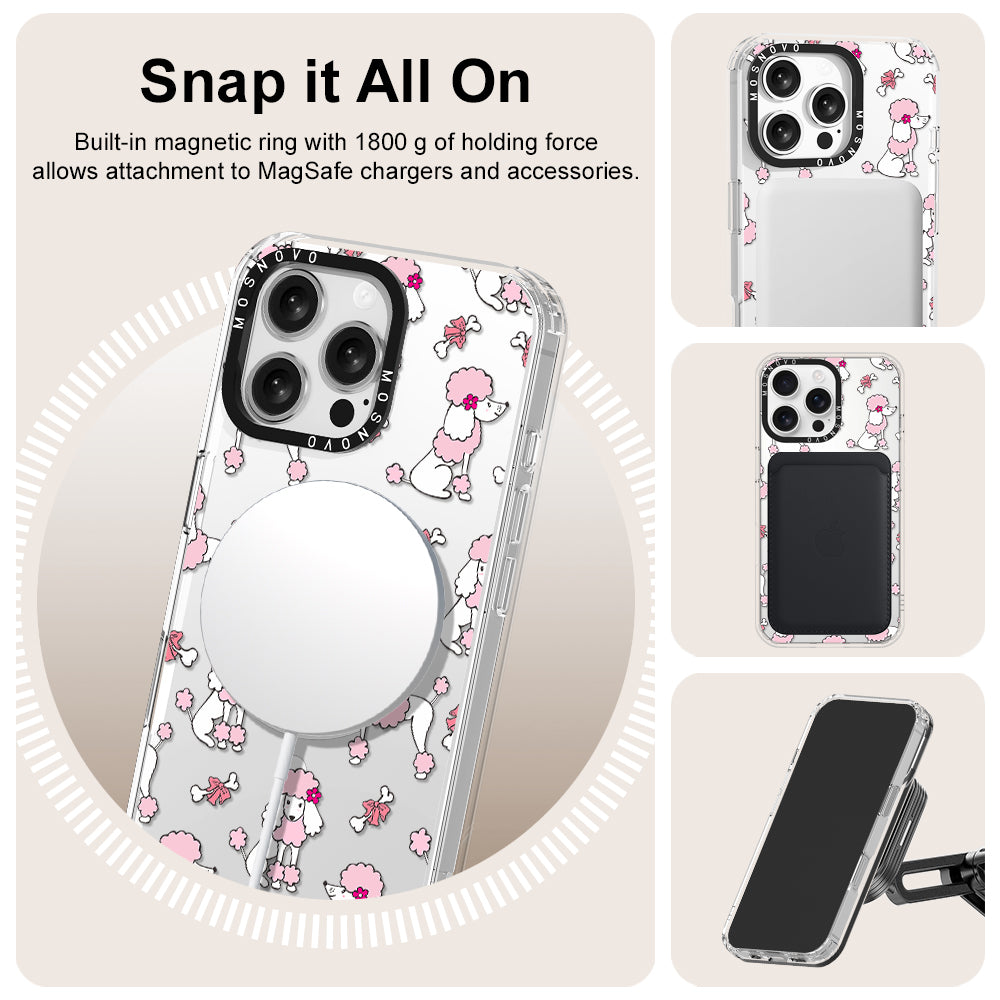 Cute Poodle Phone Case - iPhone 16 Pro Max Case - MOSNOVO