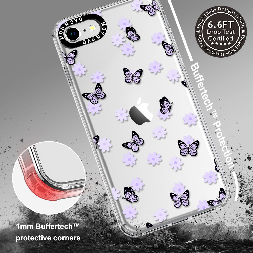 Lilac Butterfly Phone Case - iPhone SE 2022 Case