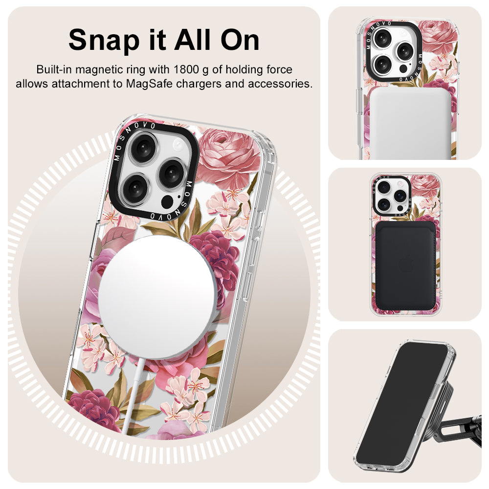 Blossom Flowe Floral Phone Case - iPhone 16 Pro Max Case - MOSNOVO