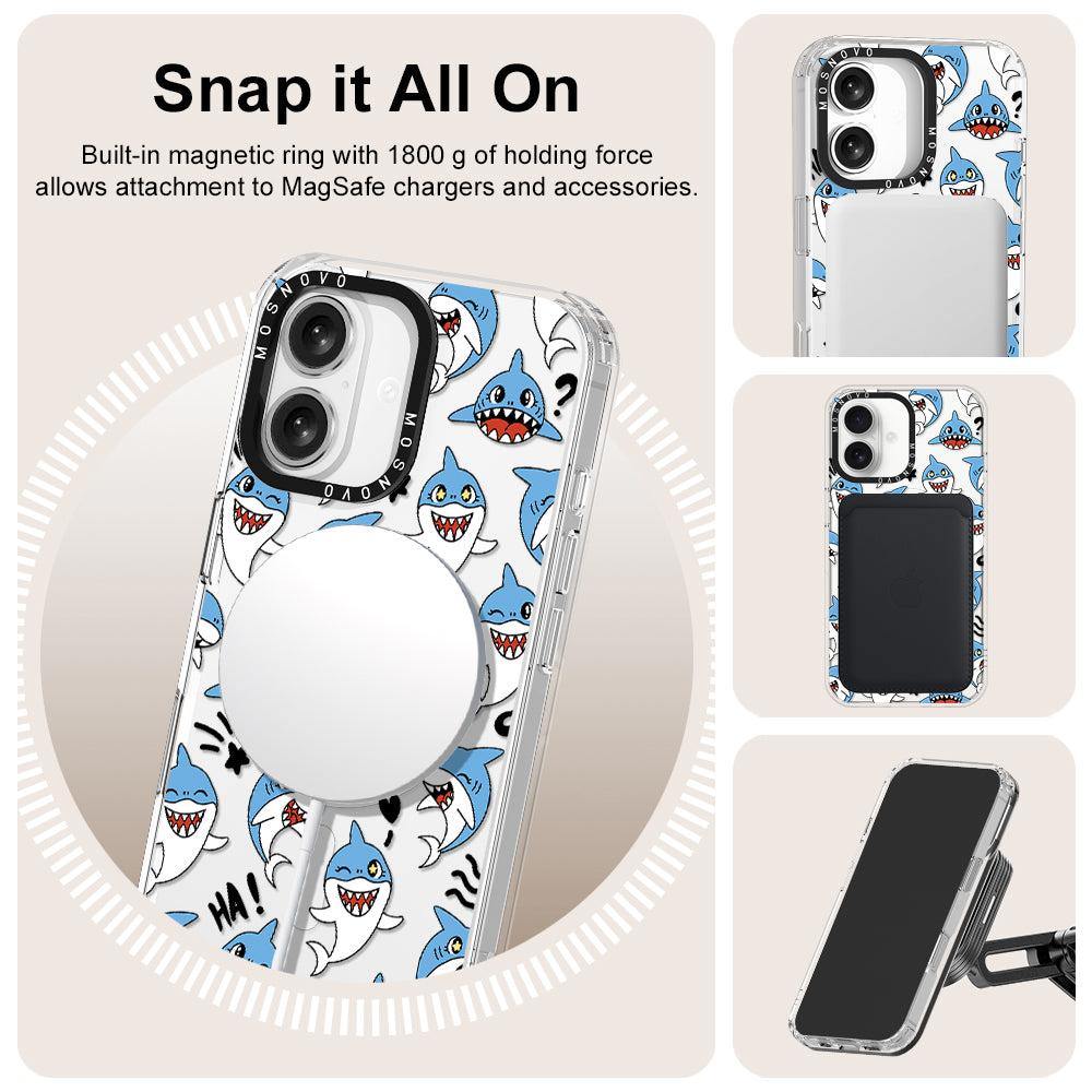 Cute Sharks Phone Case - iPhone 16 Case