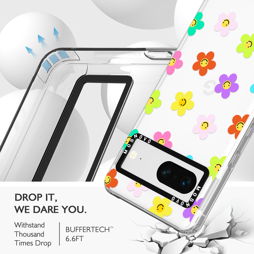 Smile Floral Phone Case - Google Pixel 7 Case