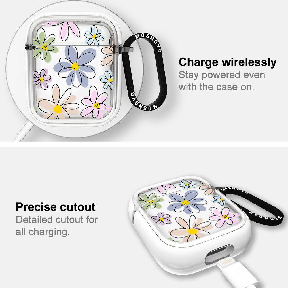 Linear Blooms AirPods 1/2 Case