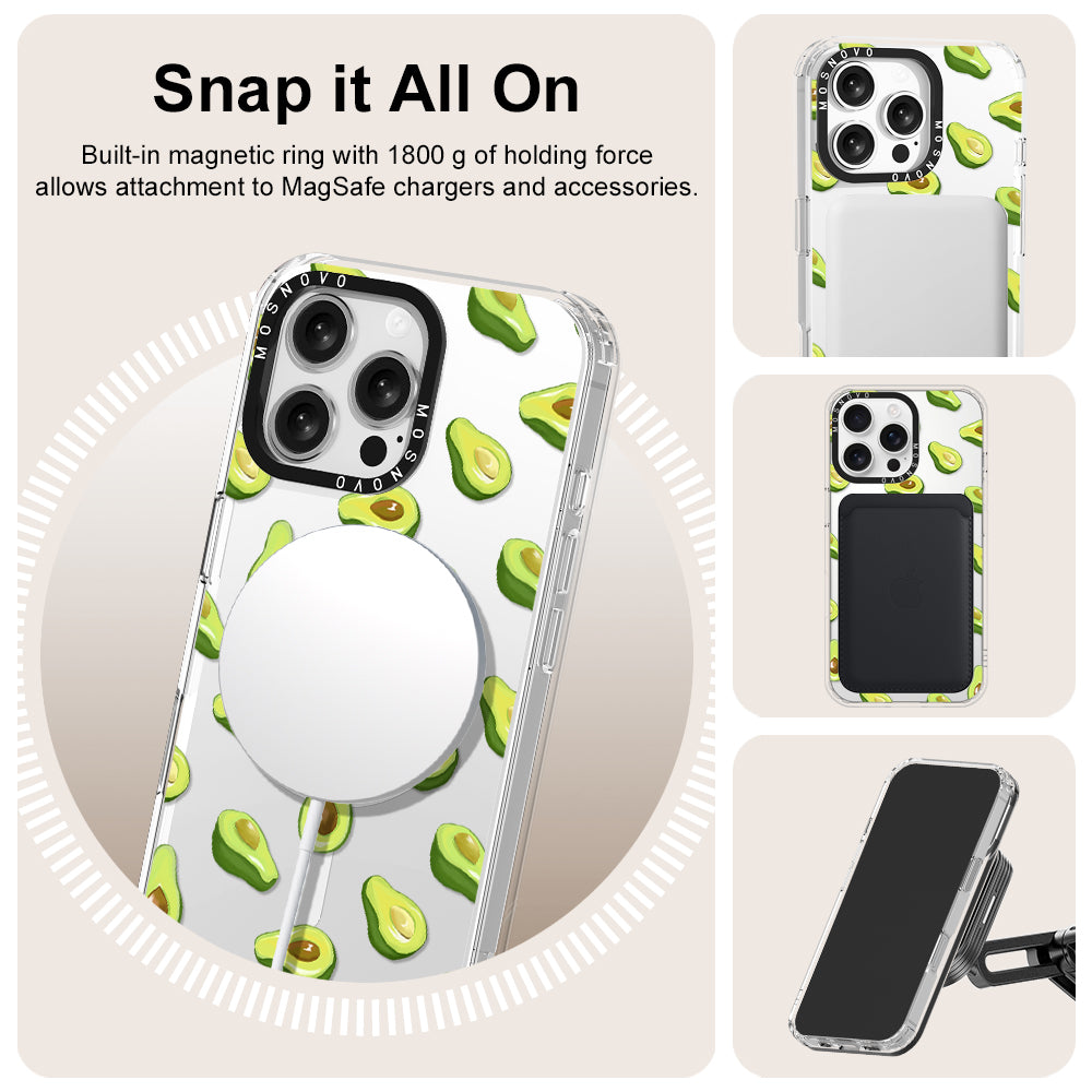 Fleshy Avocado Phone Case - iPhone 16 Pro Max Case - MOSNOVO