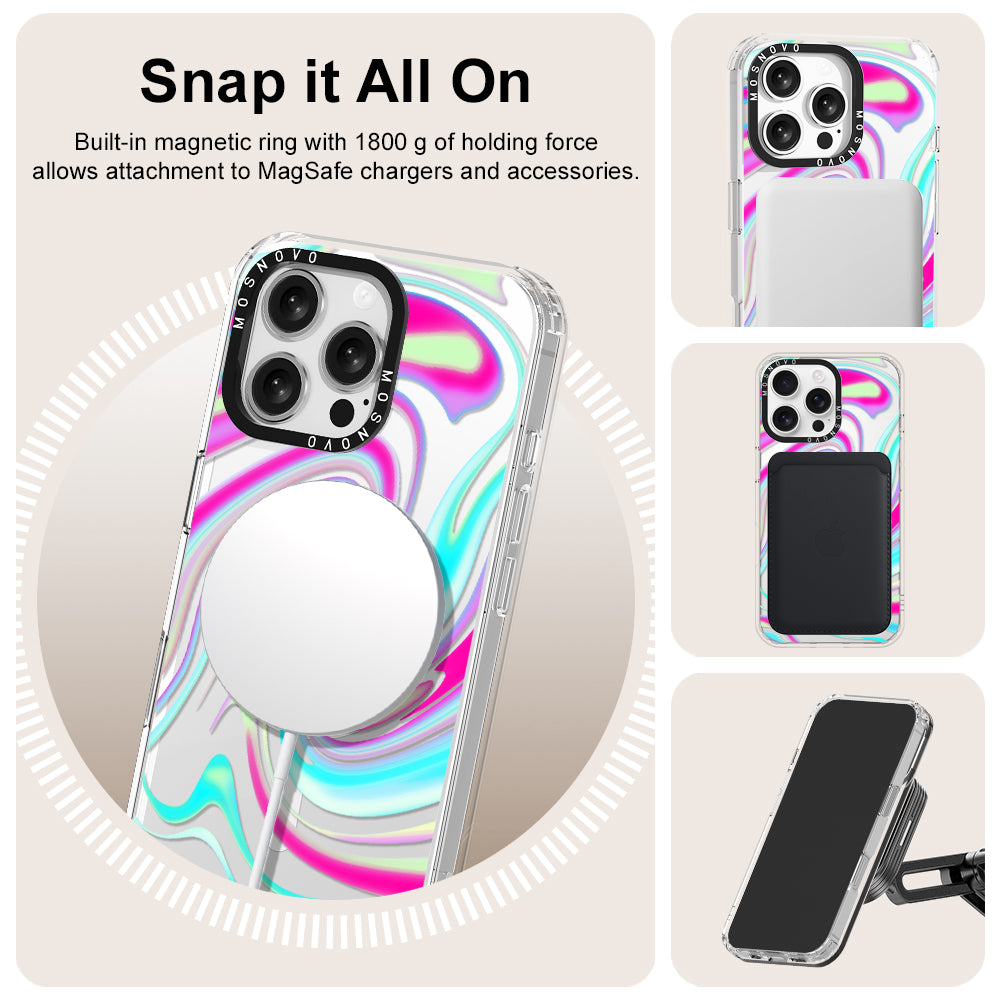 Psychedelic Swirls Phone Case - iPhone 16 Pro Max Case - MOSNOVO