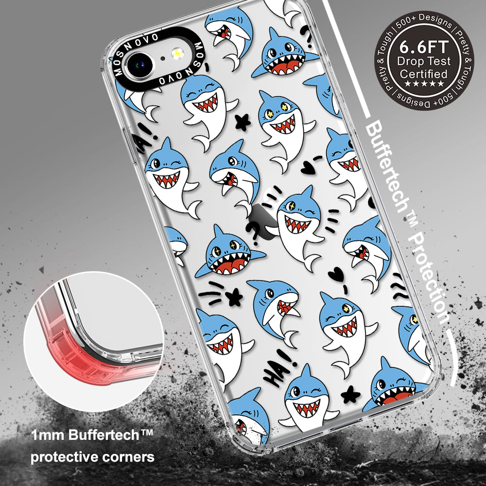 Cute Sharks Phone Case - iPhone SE 2022 Case