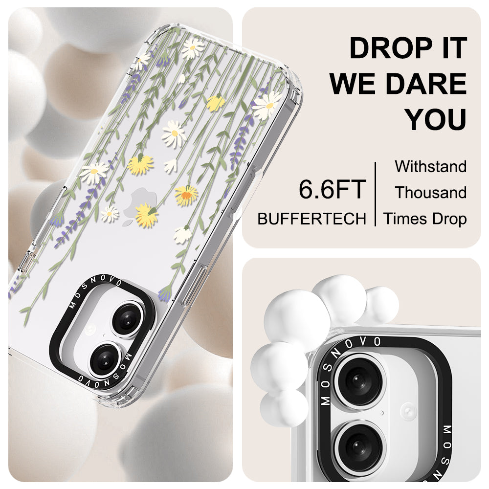 Wild Meadow Floral Phone Case - iPhone 16 Case - MOSNOVO