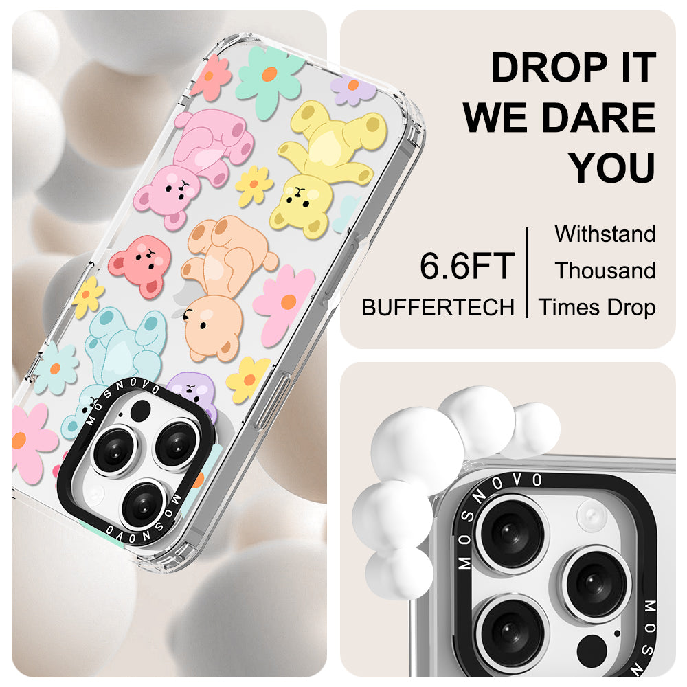 Cute Teddy Bear Phone Case - iPhone 16 Pro Case - MOSNOVO