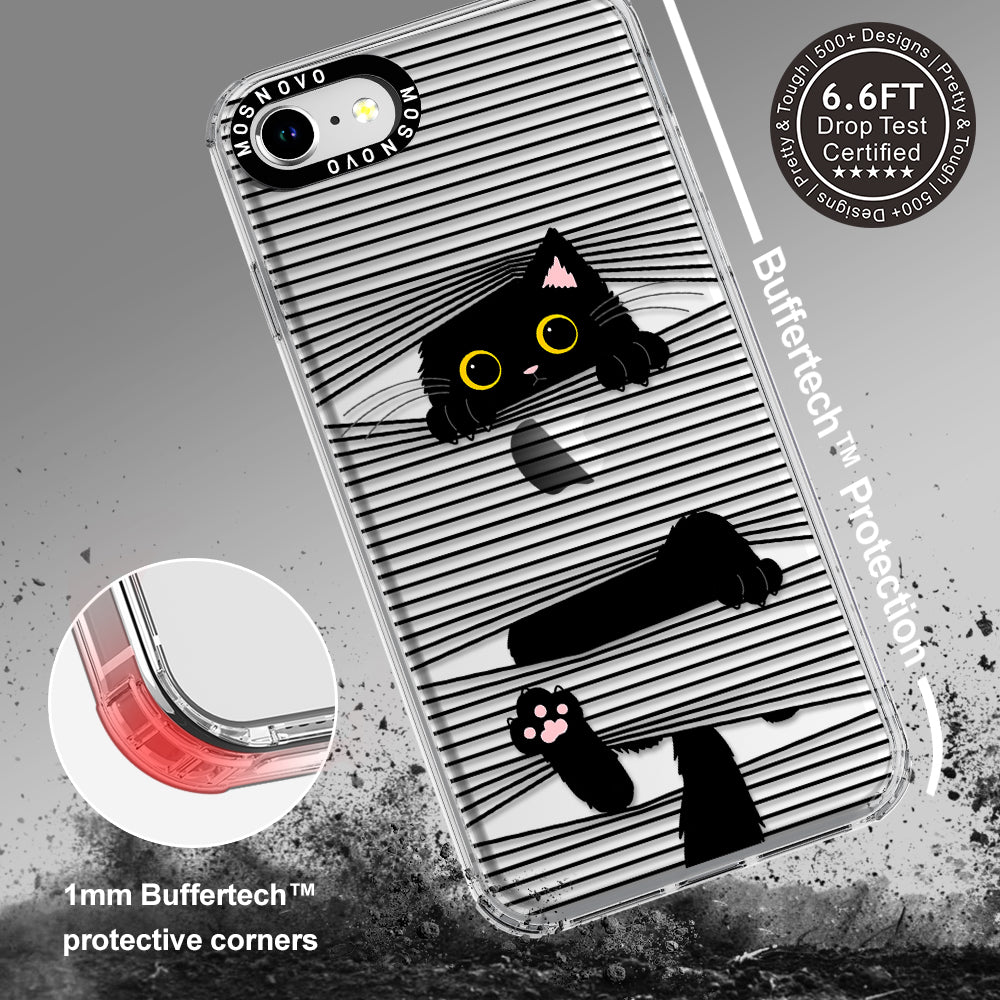 Hidden Black Cat Phone Case - iPhone SE 2022 Case