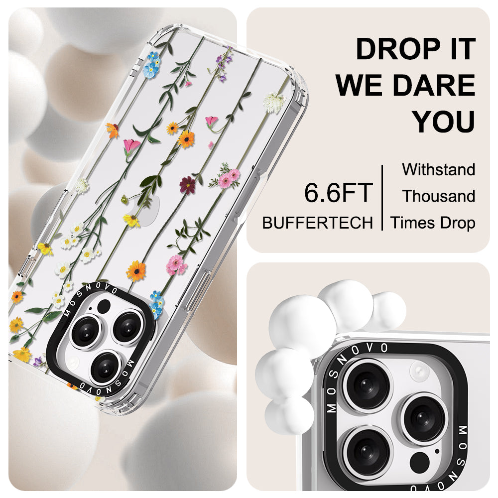 Wildflowers Phone Case - iPhone 16 Pro Max Case - MOSNOVO