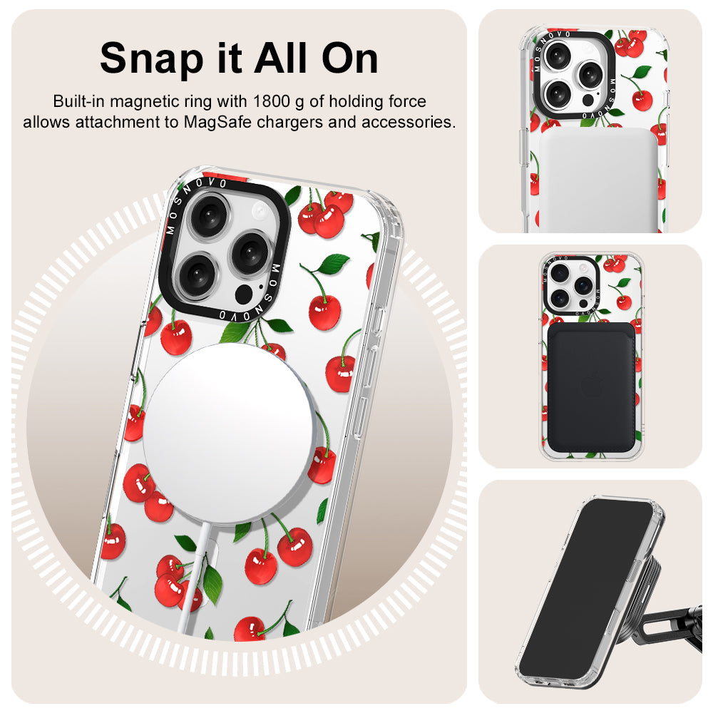 Poppy Cherry Phone Case - iPhone 16 Pro Max Case - MOSNOVO