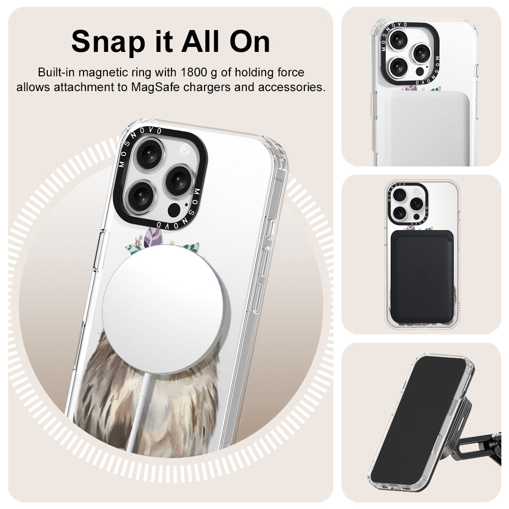 Cute Owl Phone Case - iPhone 16 Pro Max Case - MOSNOVO