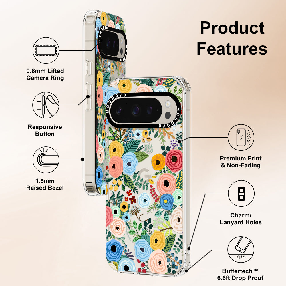 Pastel Floral Garden Phone Case - Google Pixel 9 Pro XL Case