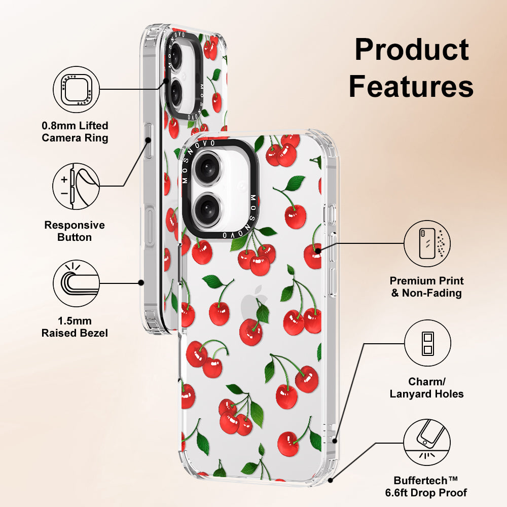 Poppy Cherry Phone Case - iPhone 16 Plus Case - MOSNOVO