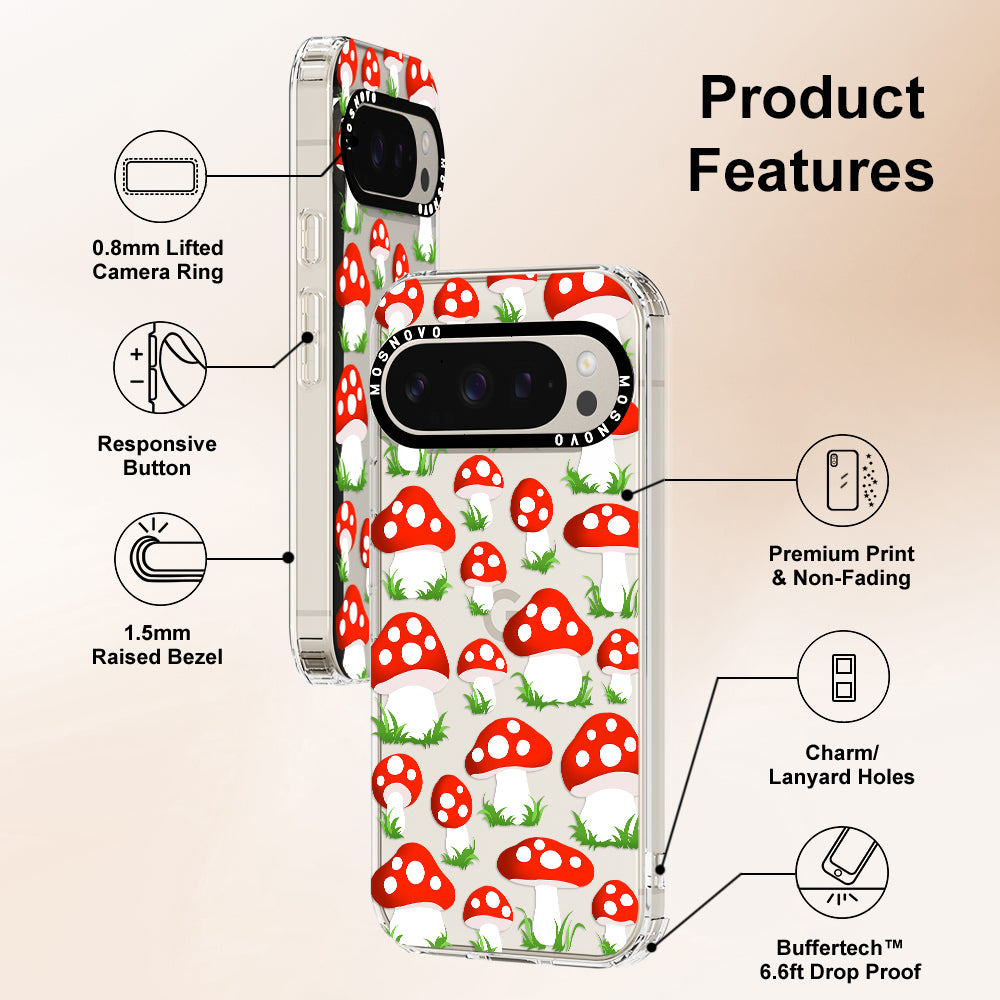 Cute Mushroom Phone Case - Google Pixel 9 Pro Case