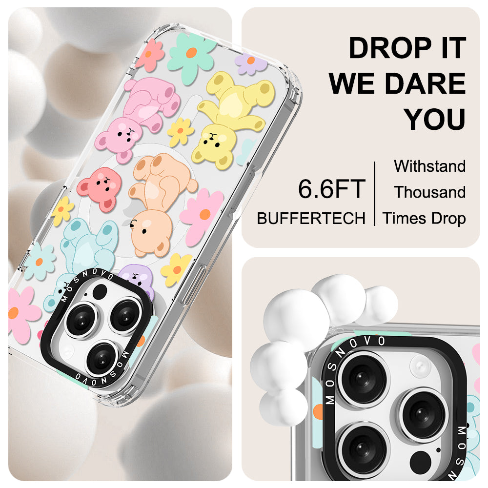 Cute Teddy Bear Phone Case - iPhone 16 Pro Case - MOSNOVO